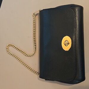 Authentic Coach Leather Handbag - Black